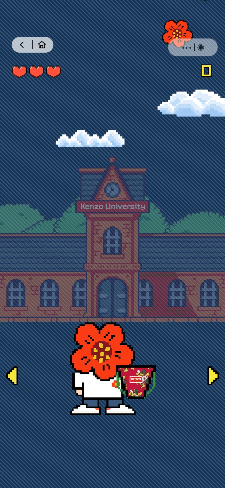 KENZO UNIVERSITY: 体育课，接住从天而降的花